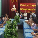 CÔNG BỐ QUYẾT ĐỊNH HIỆU TRƯỞNG TRƯỜNG THCS DIỄN KIM